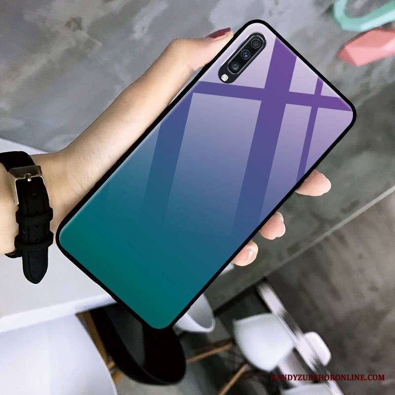 Samsung Galaxy A30s Futerał Kolor Gwiaździsty Gradient Tendencja Proste Etui Gwiazda