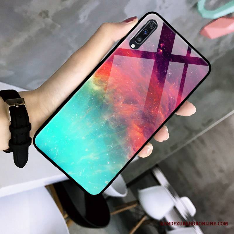 Samsung Galaxy A30s Futerał Kolor Gwiaździsty Gradient Tendencja Proste Etui Gwiazda