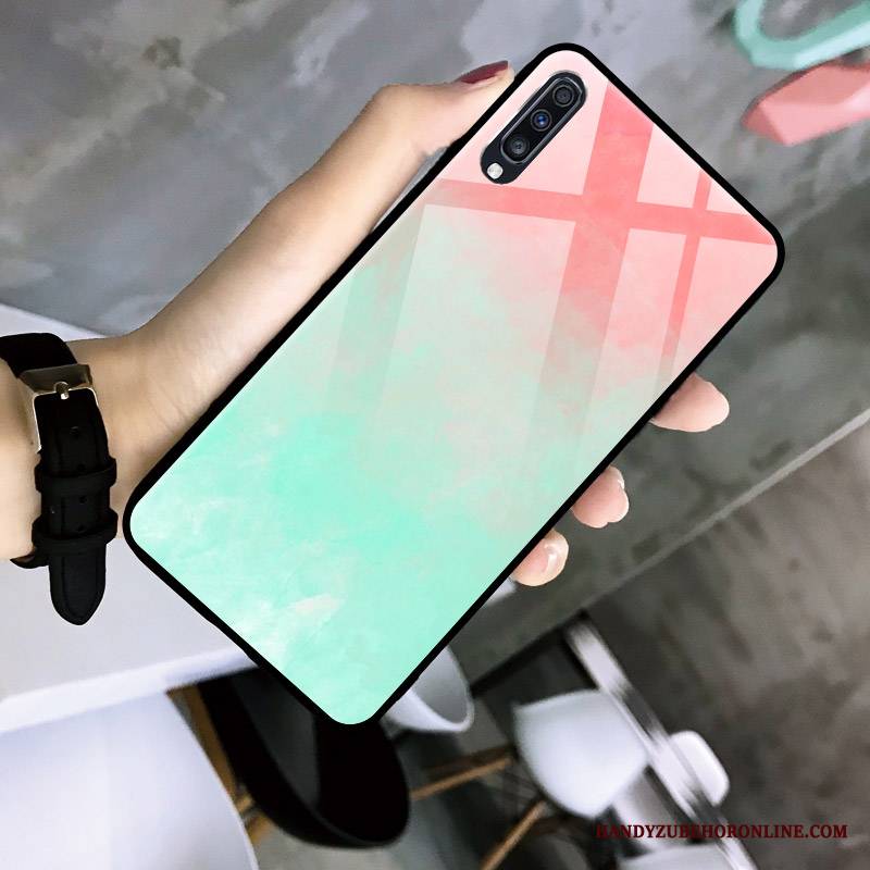 Samsung Galaxy A30s Futerał Kolor Gwiaździsty Gradient Tendencja Proste Etui Gwiazda