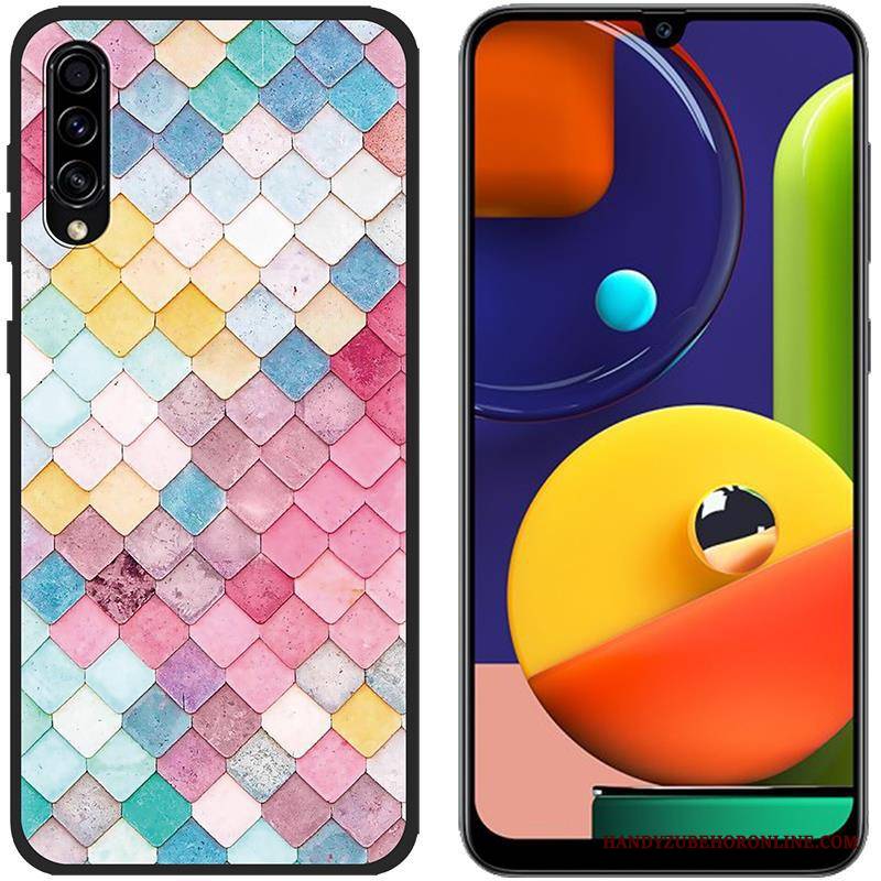 Samsung Galaxy A50s Gwiazda Anti-fall Niebieski Kreskówka Etui Na Telefon Kolor Futerał