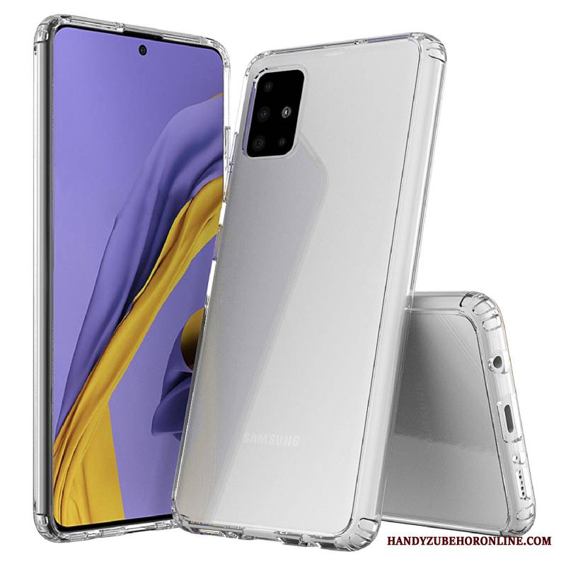 Samsung Galaxy A51 Europa Przezroczysty Etui Na Telefon Gwiazda Futerał Granica Czarny