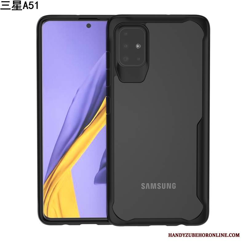 Samsung Galaxy A51 Futerał Etui Na Telefon Szkło Hartowane Moda Miękki Gwiazda Anti-fall Filmy