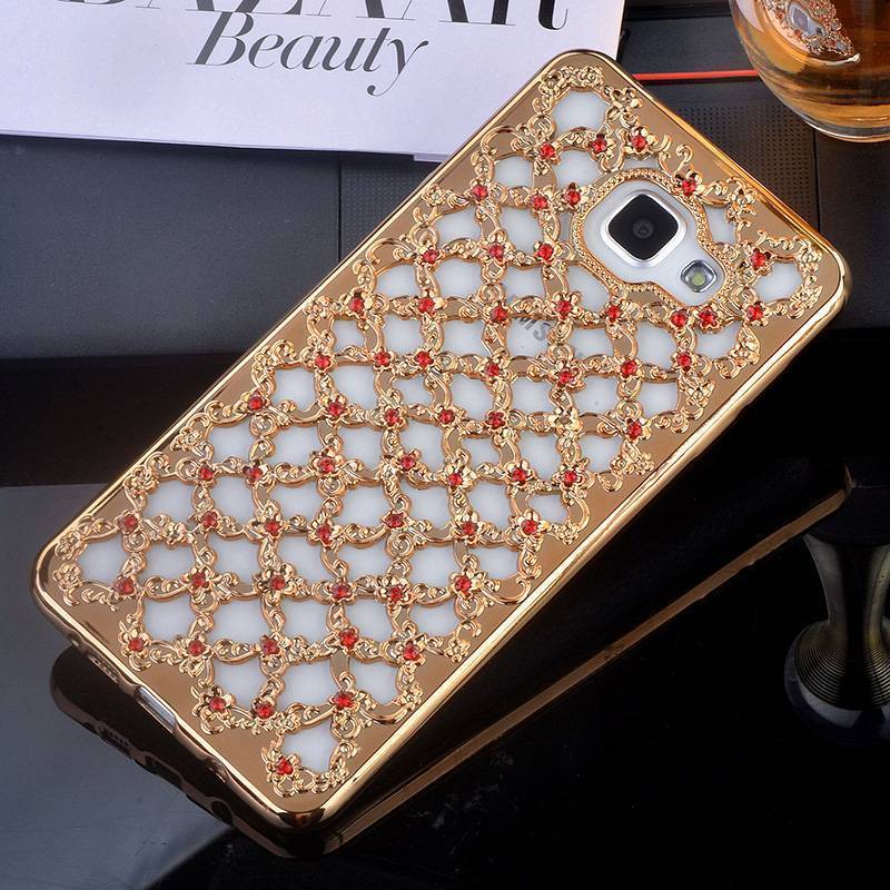 Samsung Galaxy A7 2016 Futerał All Inclusive Gwiazda Miękki Etui Rhinestone Silikonowe Wspornik