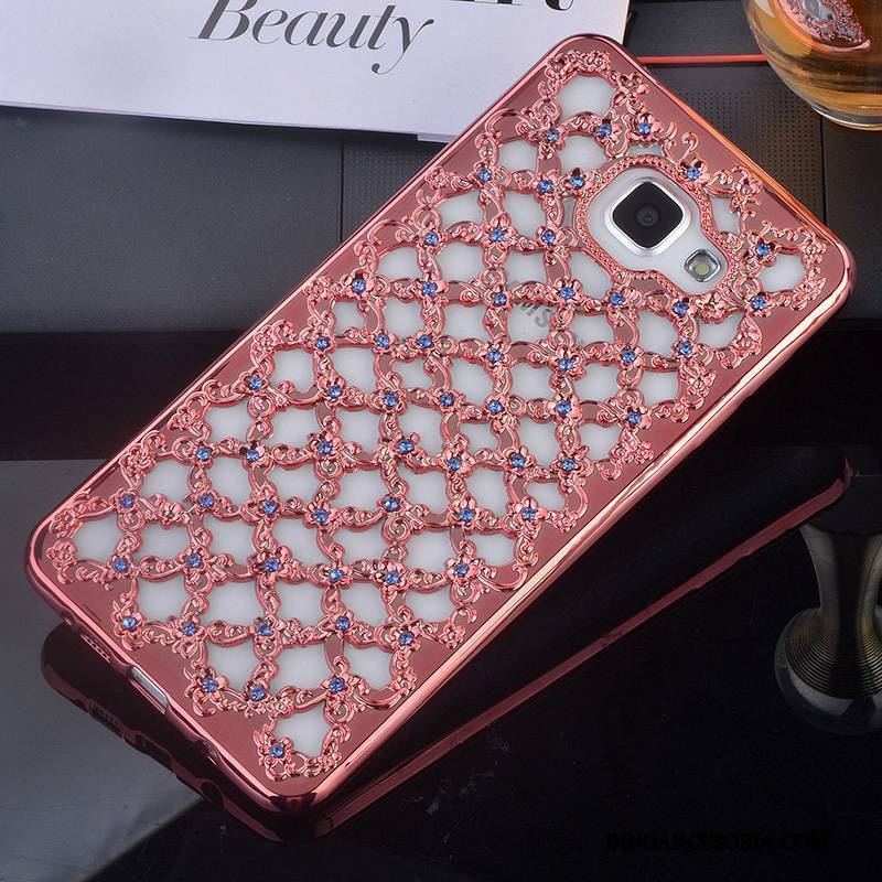 Samsung Galaxy A7 2016 Futerał All Inclusive Gwiazda Miękki Etui Rhinestone Silikonowe Wspornik