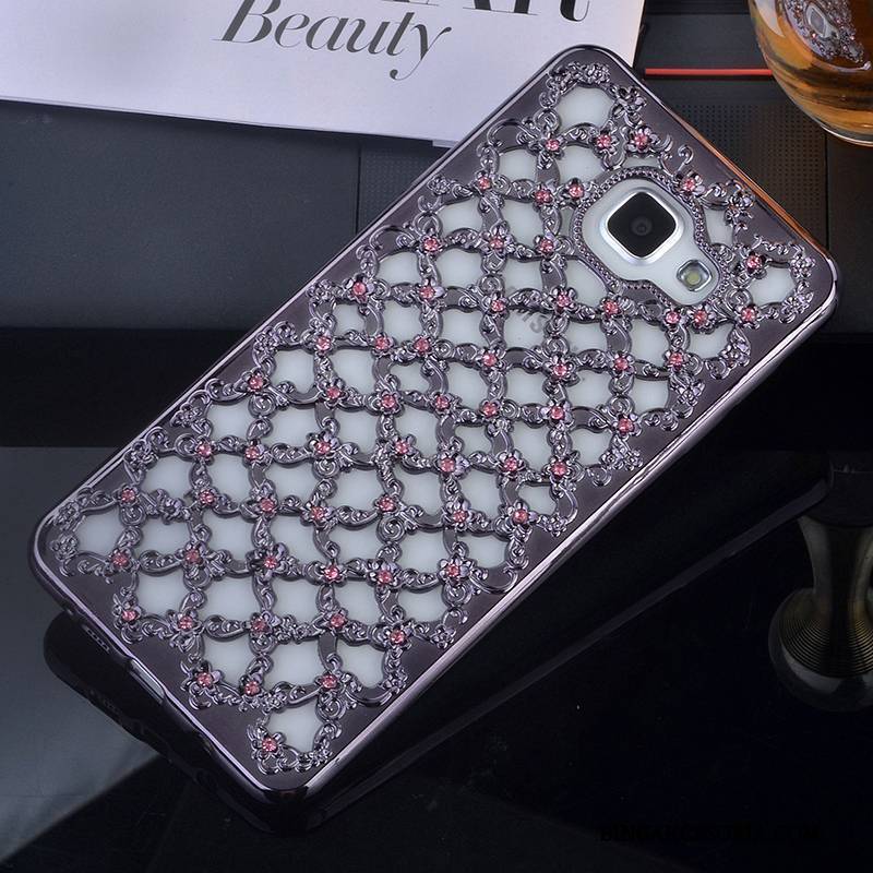 Samsung Galaxy A7 2016 Futerał All Inclusive Gwiazda Miękki Etui Rhinestone Silikonowe Wspornik