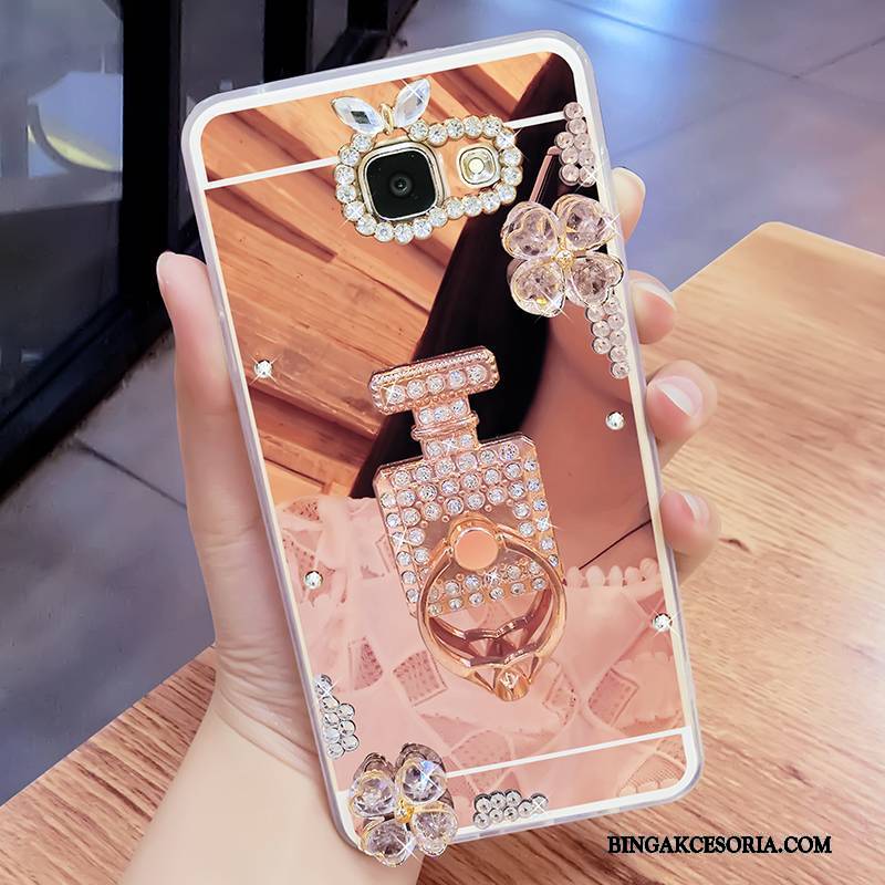 Samsung Galaxy A7 2017 Futerał Lustro Gwiazda Etui Etui Na Telefon Wiszące Ozdoby Ochraniacz Rhinestone