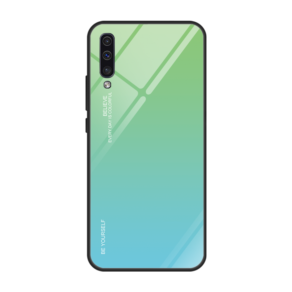 Samsung Galaxy A70 Etui Zielony All Inclusive Futerał Gwiazda Kolor Gradientu Tendencja