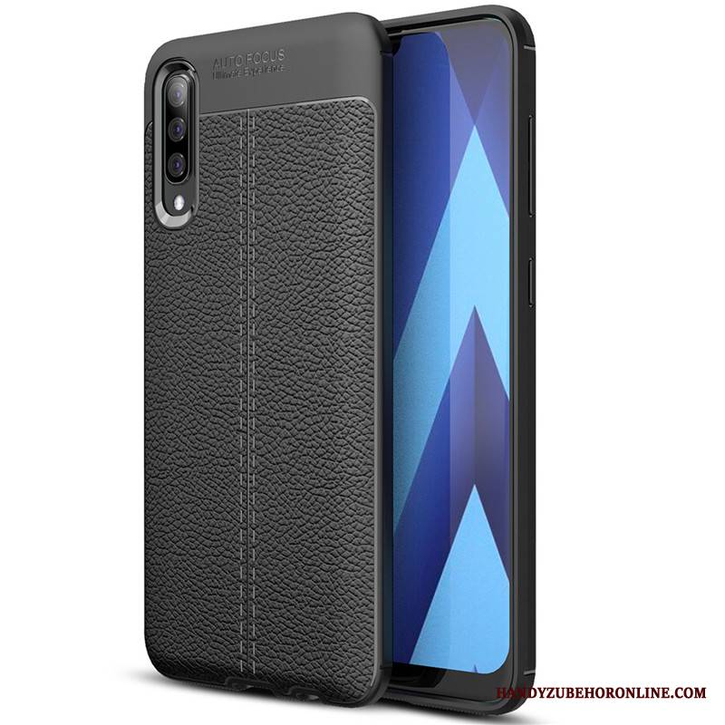 Samsung Galaxy A70 Futerał Silikonowe Etui Gwiazda Proste Moda Wzór Czerwony