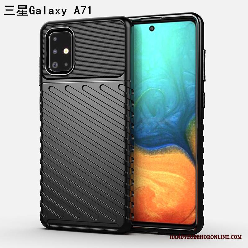 Samsung Galaxy A71 Futerał Nubuku All Inclusive Osobowość Trzy Mechanizmy Obronne Modna Marka Etui Wysoki Koniec