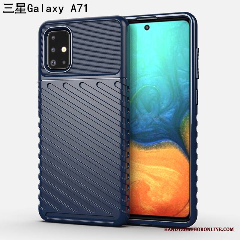 Samsung Galaxy A71 Futerał Nubuku All Inclusive Osobowość Trzy Mechanizmy Obronne Modna Marka Etui Wysoki Koniec