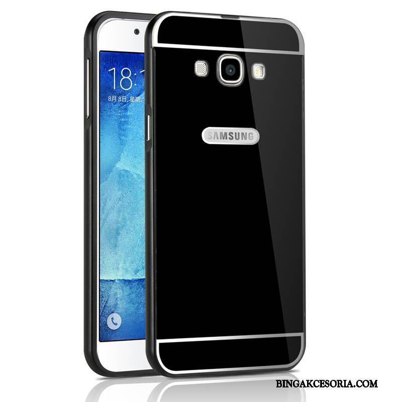 Samsung Galaxy A8 Futerał Gwiazda Ochraniacz Anti-fall All Inclusive Metal Etui Czarny