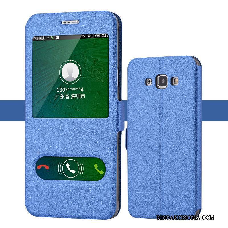 Samsung Galaxy A8 Ochraniacz Tendencja Telefon Komórkowy Etui Na Telefon Skórzany Futerał Gwiazda Niebieski