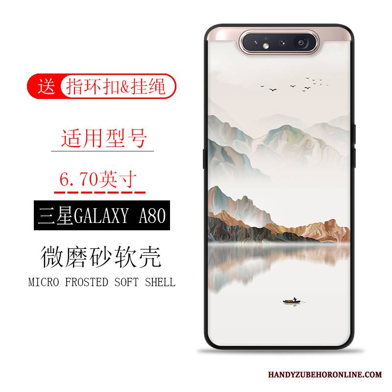 Samsung Galaxy A80 Futerał Atrament Tendencja Sceneria Gwiazda Etui All Inclusive Anti-fall