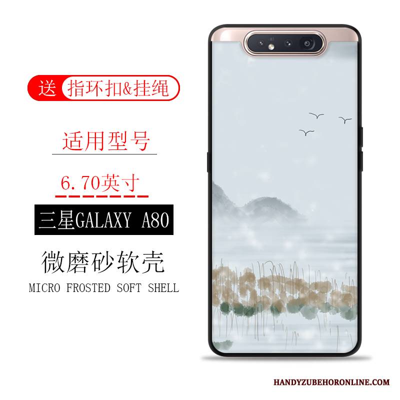 Samsung Galaxy A80 Futerał Atrament Tendencja Sceneria Gwiazda Etui All Inclusive Anti-fall