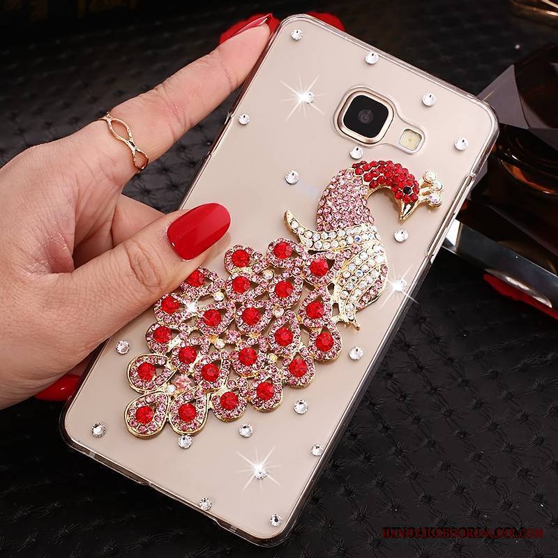 Samsung Galaxy A9 Ochraniacz Rhinestone Gwiazda Etui Futerał Przezroczysty Niebieski