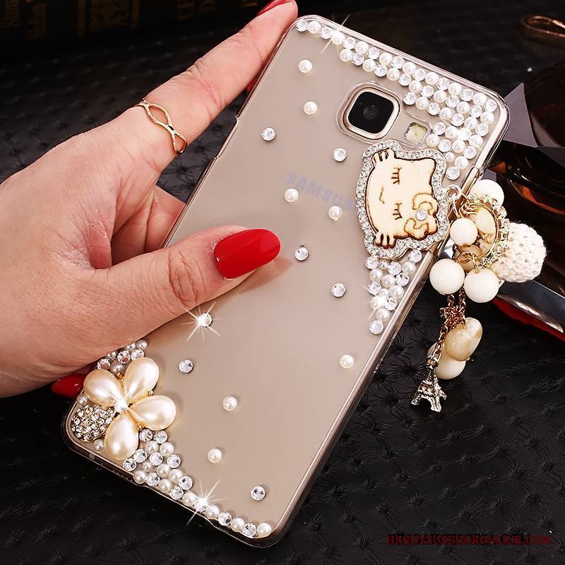 Samsung Galaxy A9 Ochraniacz Rhinestone Gwiazda Etui Futerał Przezroczysty Niebieski