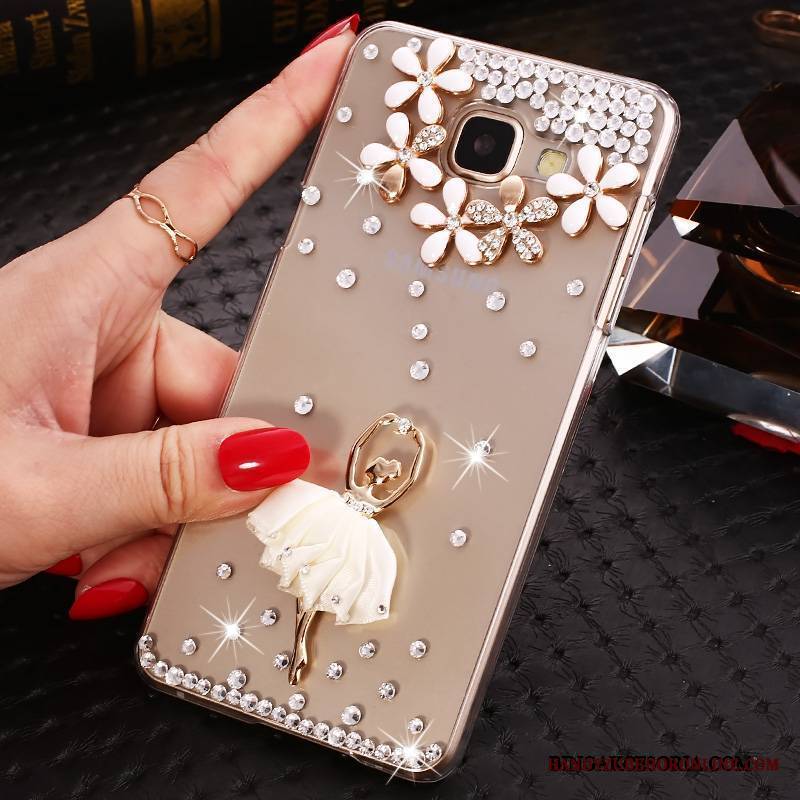 Samsung Galaxy A9 Ochraniacz Rhinestone Gwiazda Etui Futerał Przezroczysty Niebieski