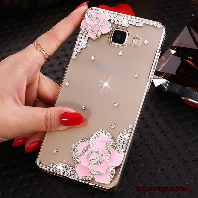 Samsung Galaxy A9 Ochraniacz Rhinestone Gwiazda Etui Futerał Przezroczysty Niebieski