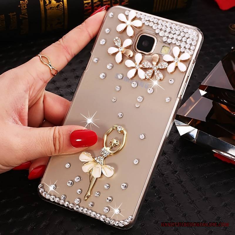 Samsung Galaxy A9 Ochraniacz Rhinestone Gwiazda Etui Futerał Przezroczysty Niebieski