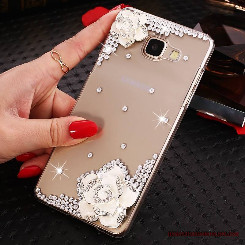 Samsung Galaxy A9 Ochraniacz Rhinestone Gwiazda Etui Futerał Przezroczysty Niebieski