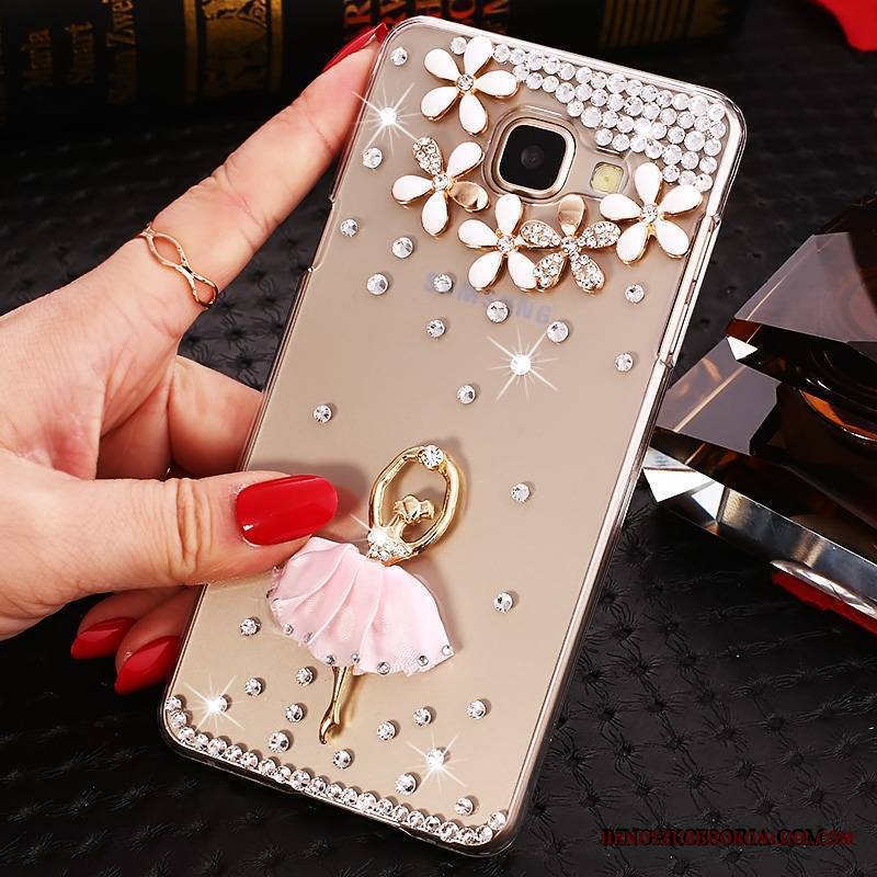 Samsung Galaxy A9 Ochraniacz Rhinestone Gwiazda Etui Futerał Przezroczysty Niebieski