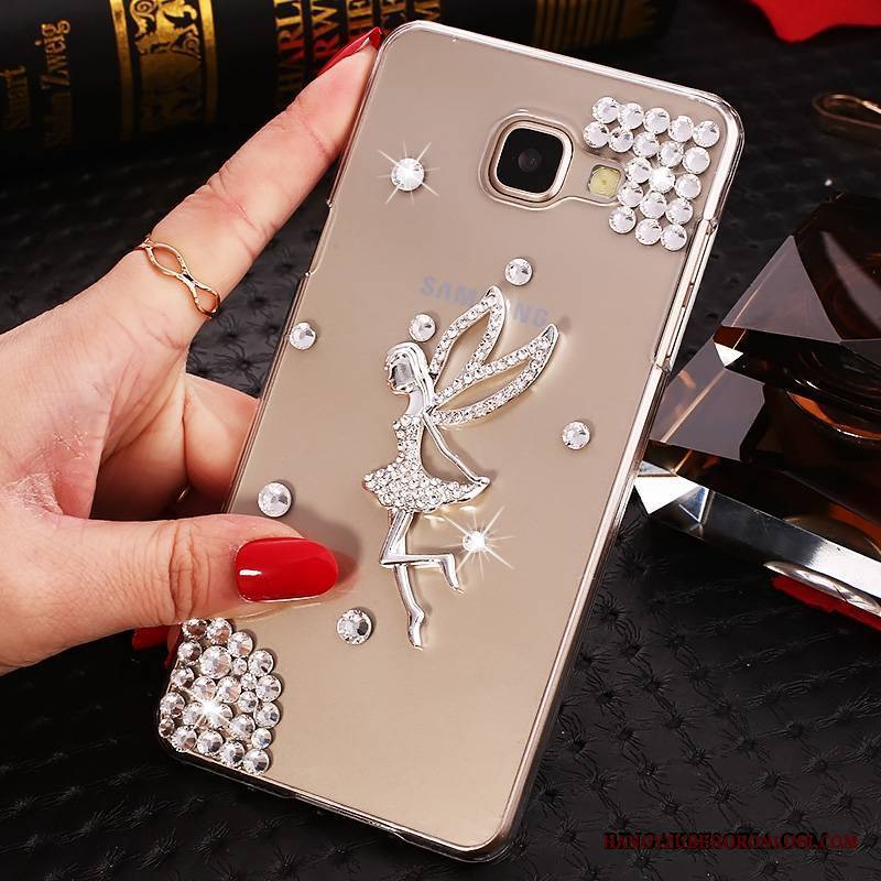 Samsung Galaxy A9 Ochraniacz Rhinestone Gwiazda Etui Futerał Przezroczysty Niebieski