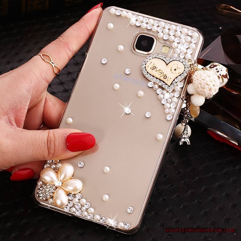 Samsung Galaxy A9 Ochraniacz Rhinestone Gwiazda Etui Futerał Przezroczysty Niebieski