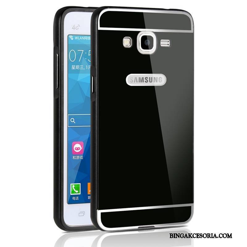 Samsung Galaxy J3 2015 Trudno Anti-fall Metal Etui Na Telefon Gwiazda Granica Futerał