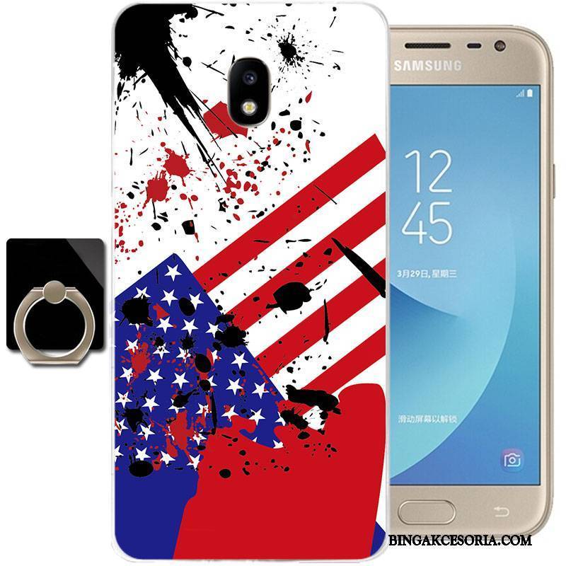 Samsung Galaxy J3 2017 Futerał Przezroczysty Anti-fall Etui Silikonowe Ochraniacz All Inclusive Gwiazda