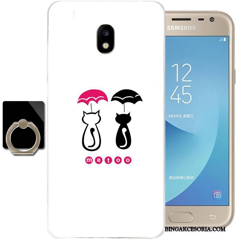 Samsung Galaxy J3 2017 Futerał Przezroczysty Anti-fall Etui Silikonowe Ochraniacz All Inclusive Gwiazda