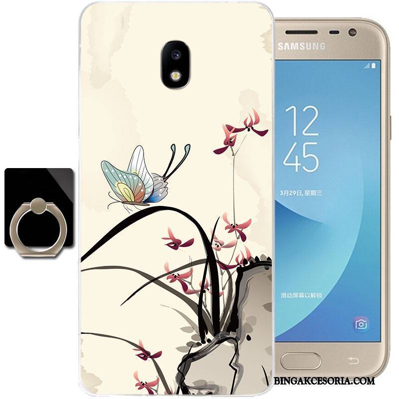 Samsung Galaxy J3 2017 Futerał Przezroczysty Anti-fall Etui Silikonowe Ochraniacz All Inclusive Gwiazda