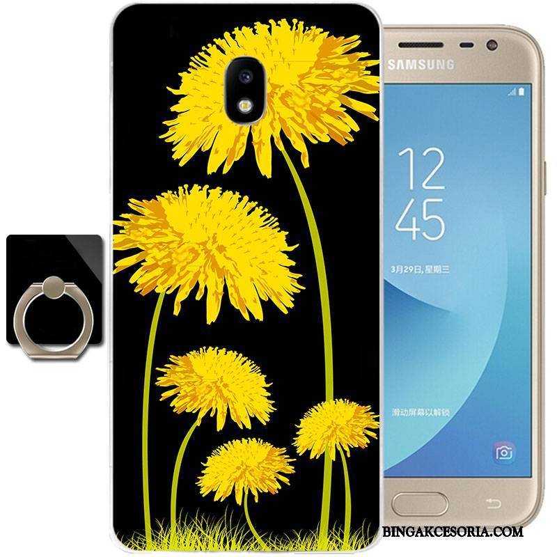 Samsung Galaxy J3 2017 Futerał Przezroczysty Anti-fall Etui Silikonowe Ochraniacz All Inclusive Gwiazda