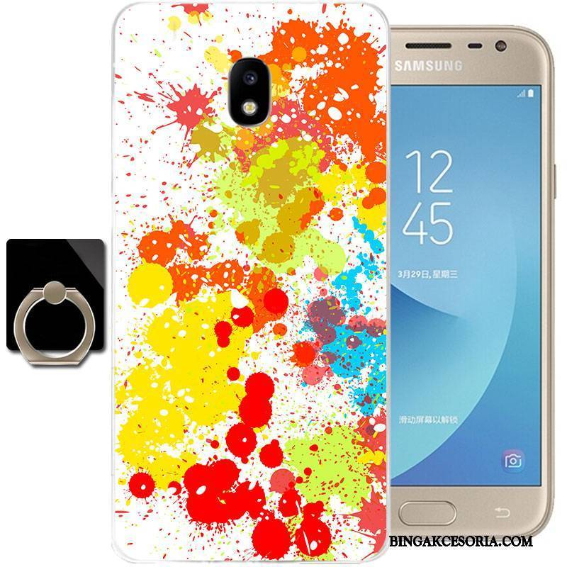 Samsung Galaxy J3 2017 Futerał Przezroczysty Anti-fall Etui Silikonowe Ochraniacz All Inclusive Gwiazda