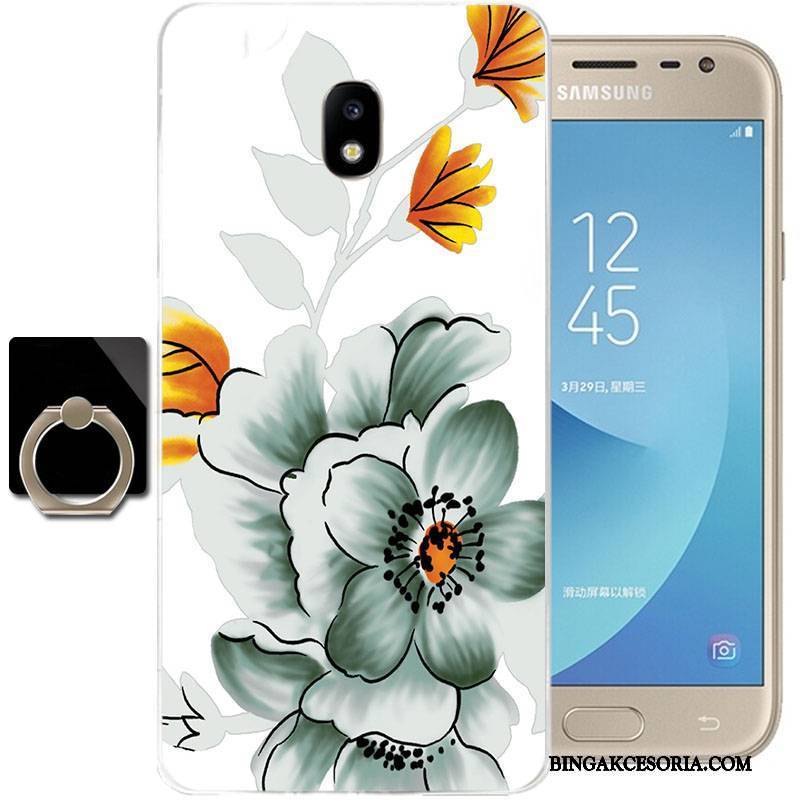 Samsung Galaxy J3 2017 Futerał Przezroczysty Anti-fall Etui Silikonowe Ochraniacz All Inclusive Gwiazda