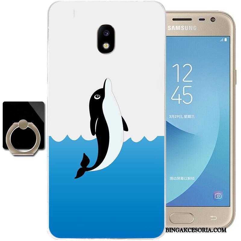 Samsung Galaxy J3 2017 Futerał Przezroczysty Anti-fall Etui Silikonowe Ochraniacz All Inclusive Gwiazda