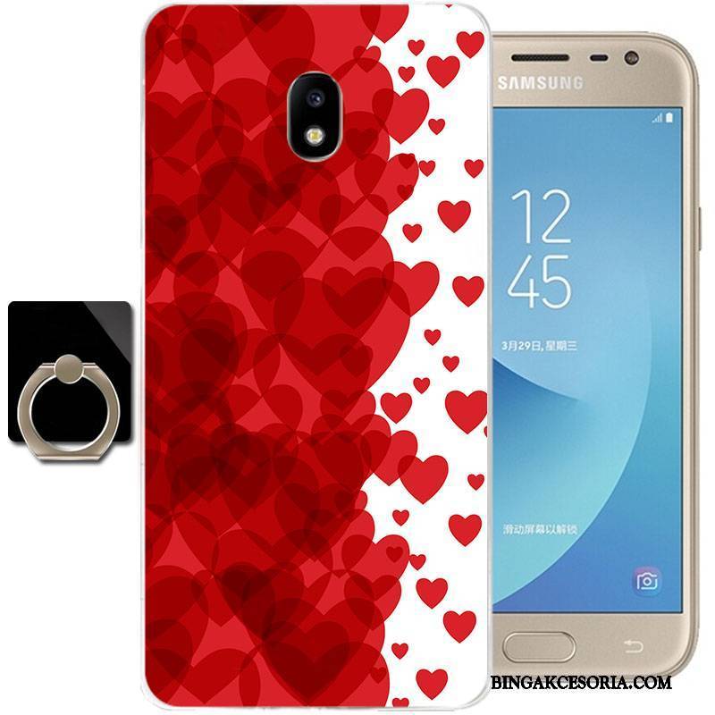 Samsung Galaxy J3 2017 Futerał Przezroczysty Anti-fall Etui Silikonowe Ochraniacz All Inclusive Gwiazda