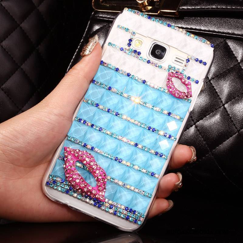 Samsung Galaxy J5 2015 Przezroczysty Etui Na Telefon Futerał Rhinestone Gwiazda Tendencja Ochraniacz