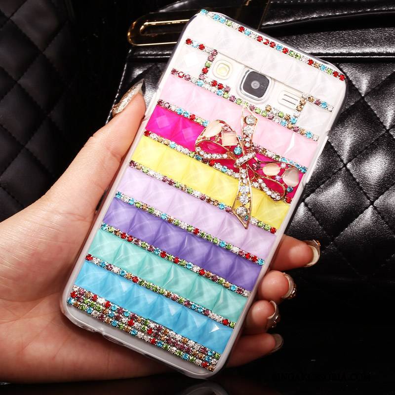 Samsung Galaxy J5 2015 Przezroczysty Etui Na Telefon Futerał Rhinestone Gwiazda Tendencja Ochraniacz