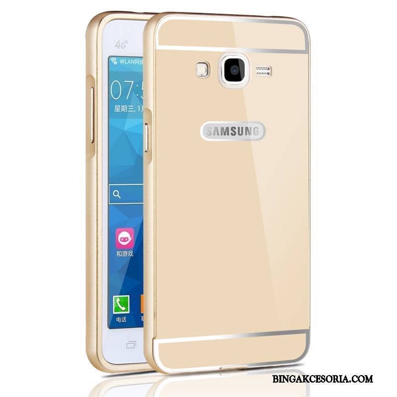 Samsung Galaxy J5 2016 Futerał Etui Gwiazda Anti-fall Lustro Granica Ochraniacz Trudno