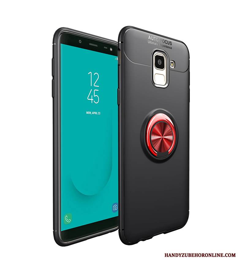 Samsung Galaxy J6 Futerał Niebieski Szkło Hartowane Etui Na Telefon Filmy Anti-fall All Inclusive Wspornik