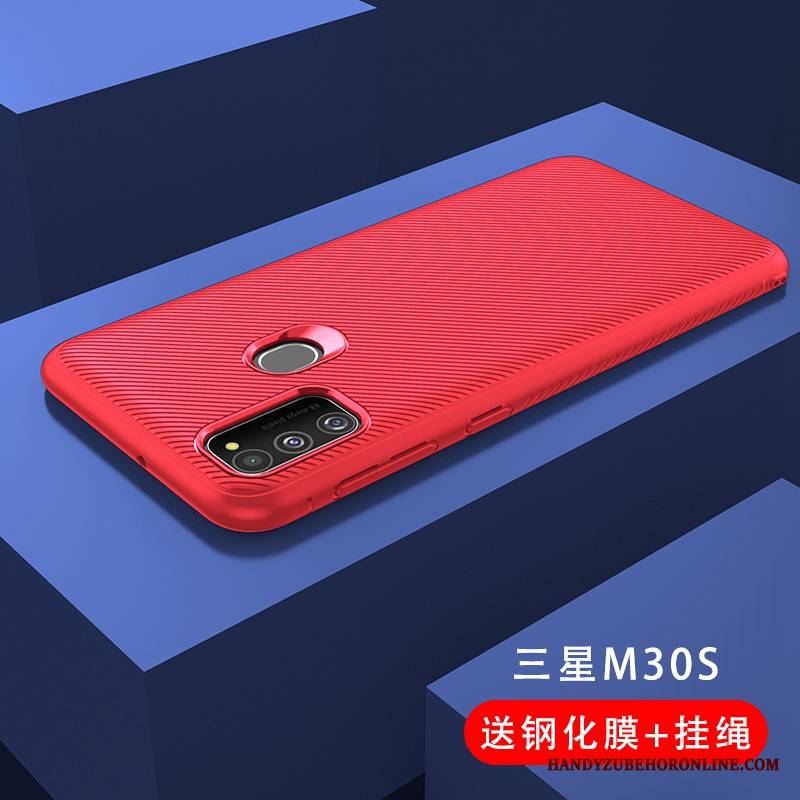 Samsung Galaxy M30s Wiszące Ozdoby Futerał All Inclusive Etui Tendencja Silikonowe Anti-fall