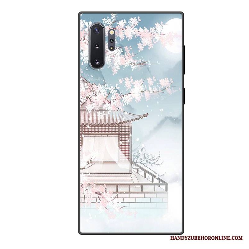 Samsung Galaxy Note 10+ Futerał Gwiazda Niebieski Anti-fall All Inclusive Dostosowane Etui Mały