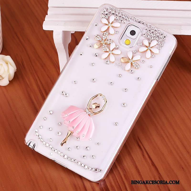 Samsung Galaxy Note 3 Etui Ochraniacz Etui Na Telefon Czerwony Futerał Rhinestone Gwiazda