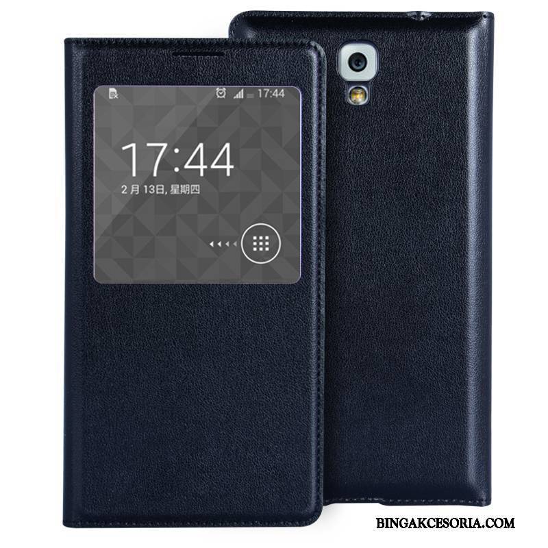 Samsung Galaxy Note 3 Futerał Ochraniacz Jasny Etui Mini Purpurowy Skóra Obudowa