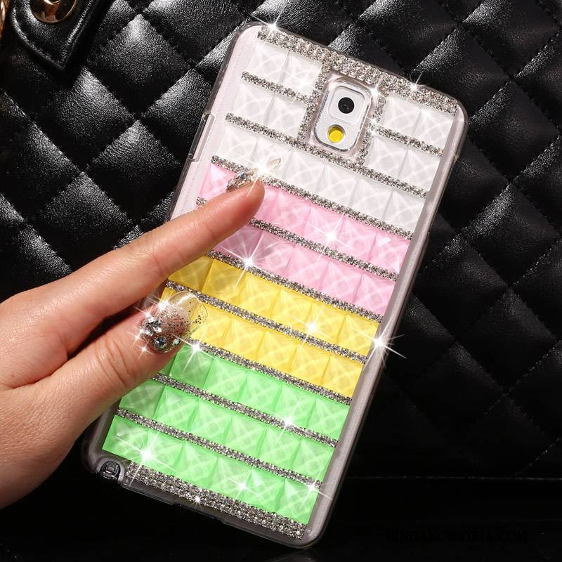 Samsung Galaxy Note 3 Rhinestone Gwiazda Etui Na Telefon Futerał Niebieski Ochraniacz