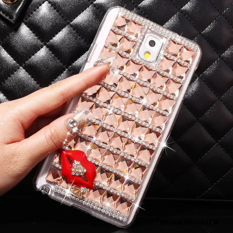 Samsung Galaxy Note 3 Rhinestone Gwiazda Etui Na Telefon Futerał Niebieski Ochraniacz