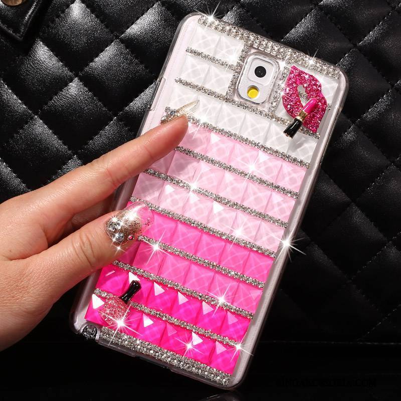 Samsung Galaxy Note 3 Rhinestone Gwiazda Etui Na Telefon Futerał Niebieski Ochraniacz