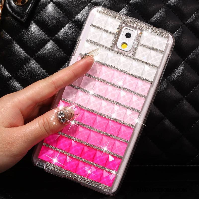 Samsung Galaxy Note 3 Rhinestone Gwiazda Etui Na Telefon Futerał Niebieski Ochraniacz