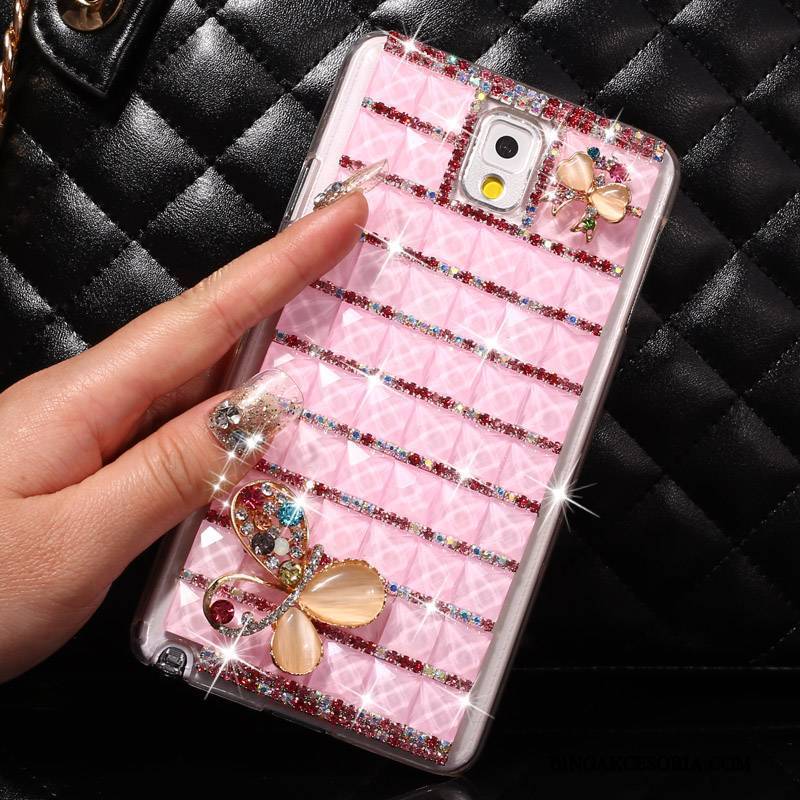 Samsung Galaxy Note 3 Rhinestone Gwiazda Etui Na Telefon Futerał Niebieski Ochraniacz