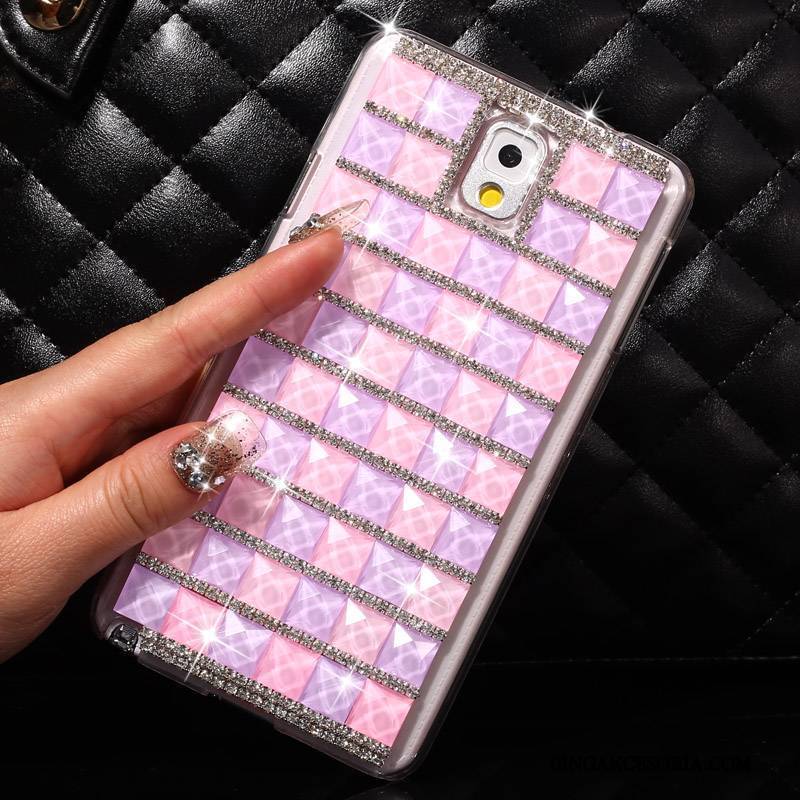 Samsung Galaxy Note 3 Rhinestone Gwiazda Etui Na Telefon Futerał Niebieski Ochraniacz